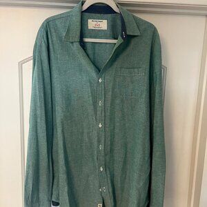 Marine Layer Button Down - Green Heather - XL
